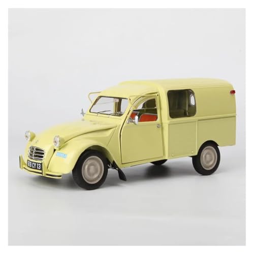 Druckguss 1/18 for Citroen 2CV AK350 1966 Retro-Nostalgie-Legierung Automodellsammlung Statisches Miniaturfahrzeugmodell von EXYFRUX