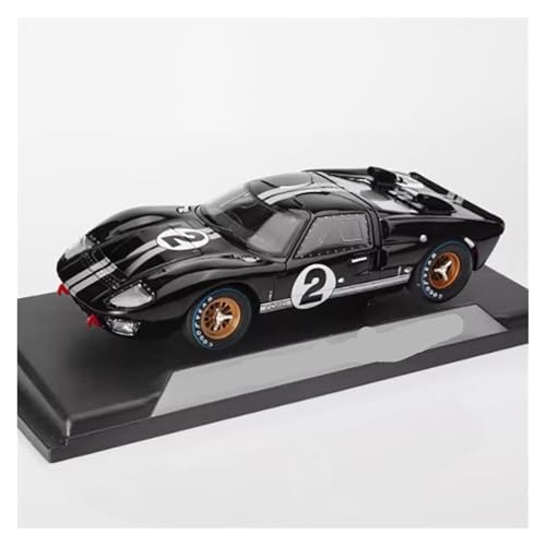 Druckguss 1/18 for Ford GT-40 MK II #2 1966 Legierung Automodell Simulation Vollständig Offene Tür Miniatur Fahrzeugmodell Dekoration von EXYFRUX