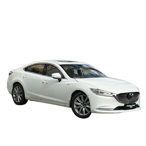 Druckguss 1/18 for Mazda 6 Atenza 2019 Legierung Automodellsammlung Simulation Vollständig Geöffnete Tür Miniaturfahrzeugmodelldekoration(White) von EXYFRUX