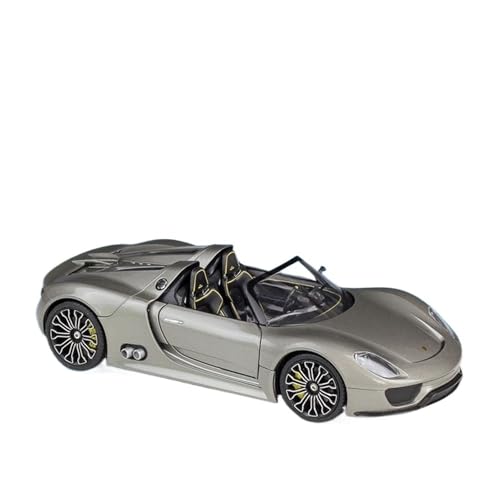 Druckguss 1/24 for Porsche 918 911 Turbo 356A Speedster Legierung Cabrio Automodell Vollständig Geöffnete Tür Fahrzeugmodell Dekoration(918 Spyder) von EXYFRUX