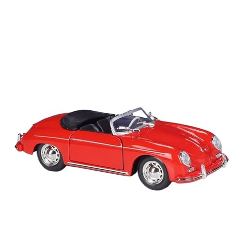 Druckguss 1/24 for Porsche 918 911 Turbo 356A Speedster Legierung Cabrio Automodell Vollständig Geöffnete Tür Fahrzeugmodell Dekoration(Speedster Cabriolet Red) von EXYFRUX