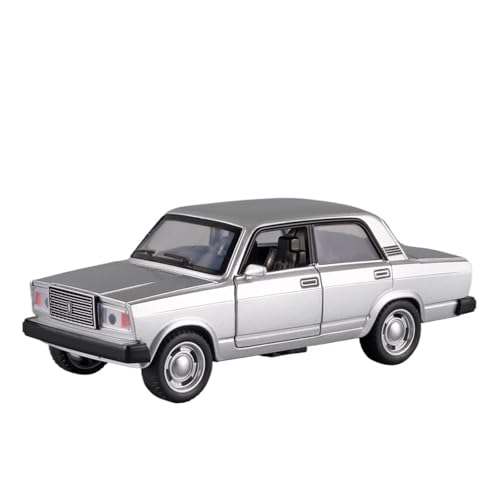 Druckguss 1/32 for Lada NIVA Legierung Geländewagenmodell Simulation Sound Und Licht Vollständig Geöffnete Tür Miniaturfahrzeugmodellsammlung(Lada 2017 Silver) von EXYFRUX