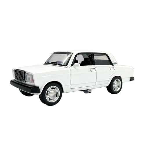 Druckguss 1/32 for Lada NIVA Legierung Geländewagenmodell Simulation Sound Und Licht Vollständig Geöffnete Tür Miniaturfahrzeugmodellsammlung(Lada 2017 White) von EXYFRUX