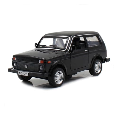 Druckguss 1/32 for Lada NIVA Legierung Geländewagenmodell Simulation Sound Und Licht Vollständig Geöffnete Tür Miniaturfahrzeugmodellsammlung(Niva Black) von EXYFRUX