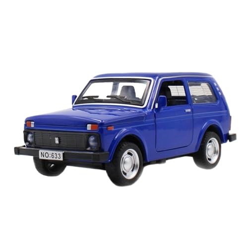 Druckguss 1/32 for Lada NIVA Legierung Geländewagenmodell Simulation Sound Und Licht Vollständig Geöffnete Tür Miniaturfahrzeugmodellsammlung(Niva Blue) von EXYFRUX