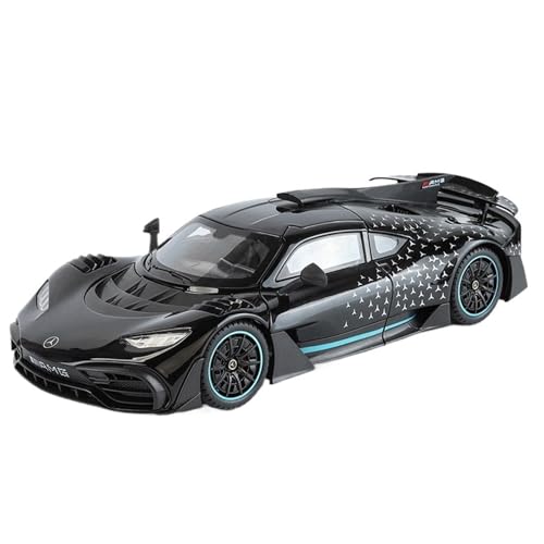 Druckguss 1:18 1:24 1:32 for Mercedes-Benz AMG ONE Series Legierung Automodell Simulation Ton Und Licht Miniatur Fahrzeugmodell Ornamente(Black 1:18) von EXYFRUX