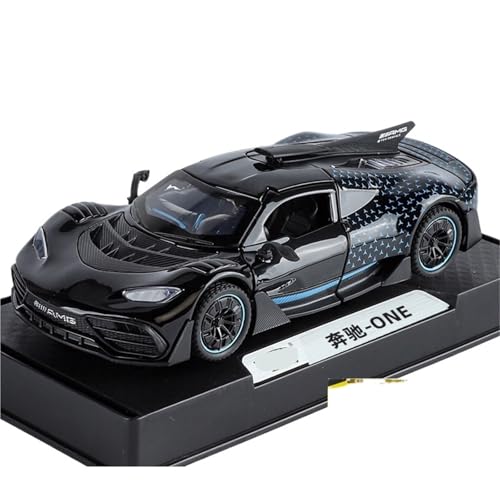 Druckguss 1:18 1:24 1:32 for Mercedes-Benz AMG ONE Series Legierung Automodell Simulation Ton Und Licht Miniatur Fahrzeugmodell Ornamente(Black 1:32) von EXYFRUX