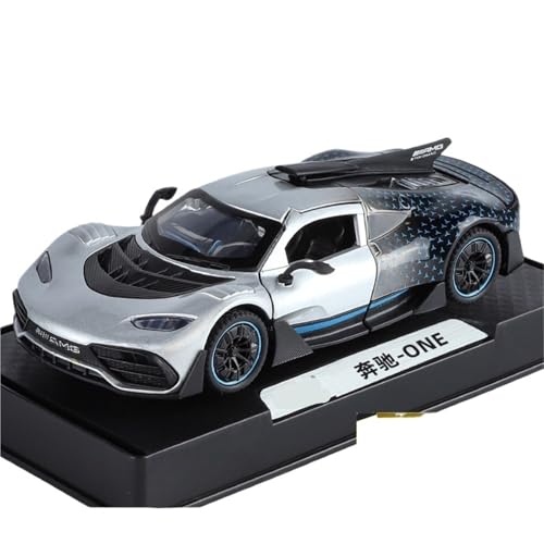 Druckguss 1:18 1:24 1:32 for Mercedes-Benz AMG ONE Series Legierung Automodell Simulation Ton Und Licht Miniatur Fahrzeugmodell Ornamente(Dark Gray 1:32) von EXYFRUX