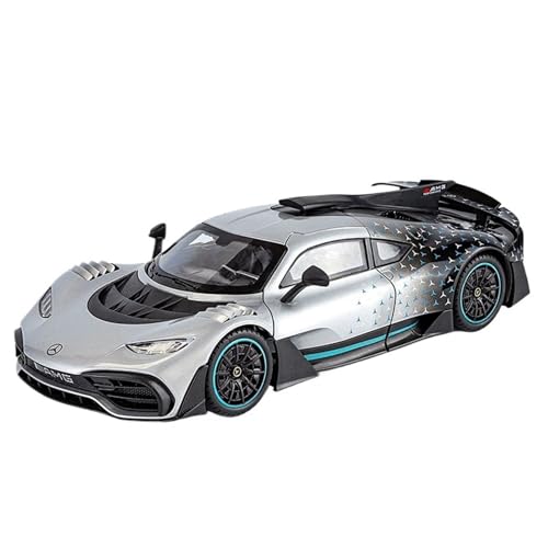 Druckguss 1:18 1:24 1:32 for Mercedes-Benz AMG ONE Series Legierung Automodell Simulation Ton Und Licht Miniatur Fahrzeugmodell Ornamente(Gray 1:18) von EXYFRUX