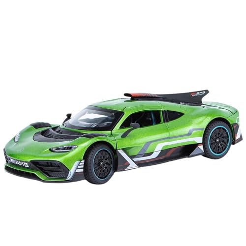 Druckguss 1:18 1:24 1:32 for Mercedes-Benz AMG ONE Series Legierung Automodell Simulation Ton Und Licht Miniatur Fahrzeugmodell Ornamente(Green 1:24) von EXYFRUX