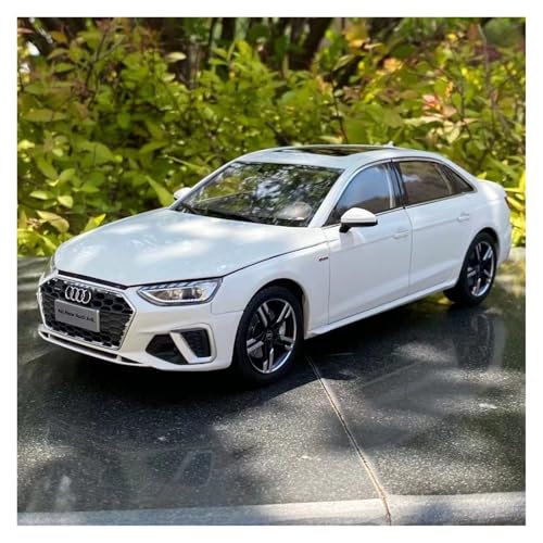 Druckguss 1:18 for Audi 2020 Classics A4L Simulationslegierungsautomodell Vollständig Geöffnete Tür Miniaturfahrzeugmodelldekoration(White) von EXYFRUX