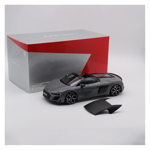 Druckguss 1:18 for Audi R8 2021 Klassische Sportwagen Legierungssimulationsautomodell Vollständig Geöffnete Tür Miniaturfahrzeugmodelldekoration(Convertible) von EXYFRUX