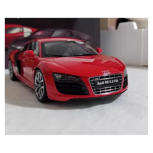 Druckguss 1:18 for Audi R8 5.2 FSI Vollständig Geschlossene Harzautomodellsammlung Simulation Miniaturfahrzeugmodelldekoration von EXYFRUX