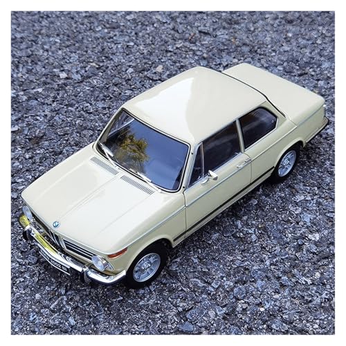 Druckguss 1:18 for BMW 2002 Tii Volle Tür Kann Öffnen Legierung Auto Modell Simulation Statische Miniatur Fahrzeug Modell Dekoration(Creamy White) von EXYFRUX