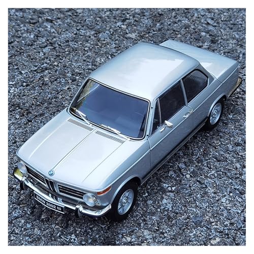 Druckguss 1:18 for BMW 2002 Tii Volle Tür Kann Öffnen Legierung Auto Modell Simulation Statische Miniatur Fahrzeug Modell Dekoration(Silver) von EXYFRUX