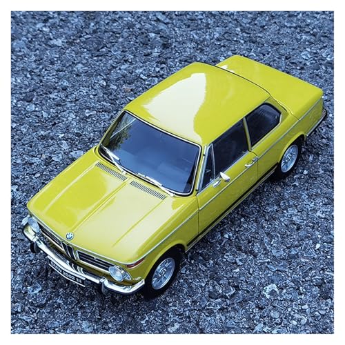Druckguss 1:18 for BMW 2002 Tii Volle Tür Kann Öffnen Legierung Auto Modell Simulation Statische Miniatur Fahrzeug Modell Dekoration(Yellow) von EXYFRUX