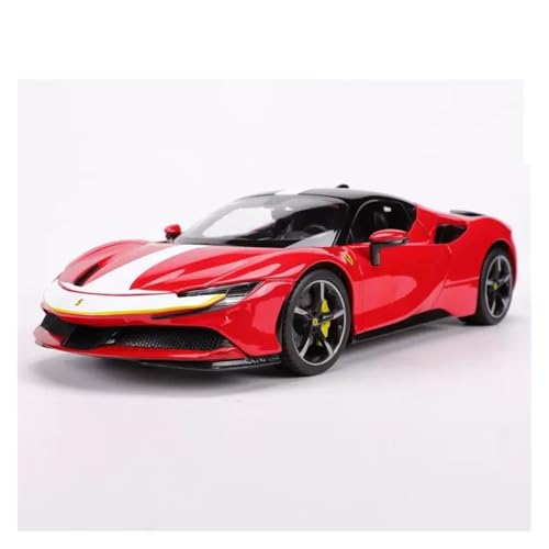 Druckguss 1:18 for Ferrari LaFerrari FXXK SP1 SF90 Legierung Auto Modell Simulation Statische Miniatur Fahrzeug Modell Dekoration Sammlung(SF90 Red) von EXYFRUX