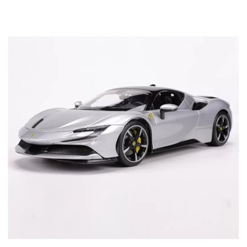 Druckguss 1:18 for Ferrari LaFerrari FXXK SP1 SF90 Legierung Auto Modell Simulation Statische Miniatur Fahrzeug Modell Dekoration Sammlung(SF90 Silver) von EXYFRUX