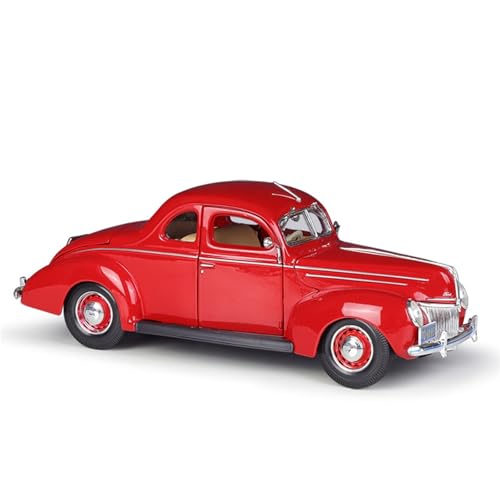 Druckguss 1:18 for Ford Vintage Classic 1959 Simulation Vollständig Offene Tür Miniatur Fahrzeug Modell Dekoration Sammlung(Red) von EXYFRUX