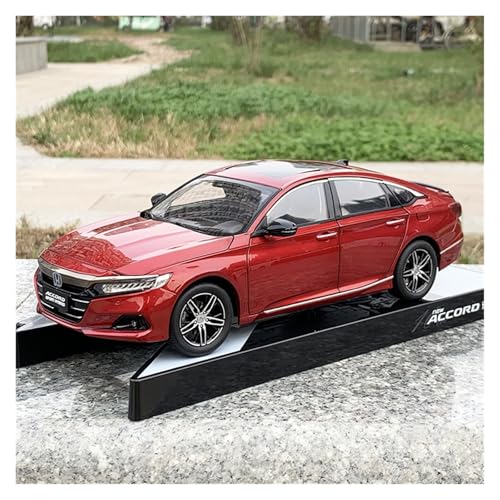 Druckguss 1:18 for Honda 2022 10th Accord Hybrid Vollständig Offene Tür Legierung Auto Modell Miniatur Fahrzeug Modell Sammlung Souvenirs(10th Red) von EXYFRUX