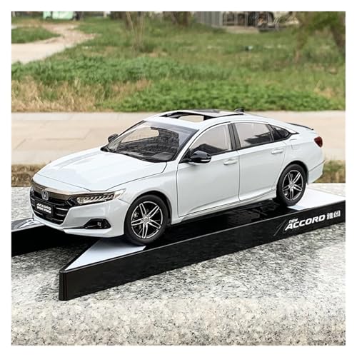 Druckguss 1:18 for Honda 2022 10th Accord Hybrid Vollständig Offene Tür Legierung Auto Modell Miniatur Fahrzeug Modell Sammlung Souvenirs(10th White) von EXYFRUX