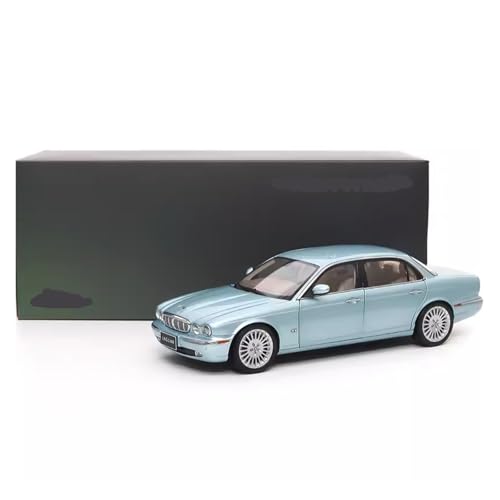 Druckguss 1:18 for Jaguar Classic Retro XJ40 X350 Legierung Simulation Automodelle Vollständig Offene Tür Miniatur Fahrzeugmodell Dekoration(X350 Blue) von EXYFRUX