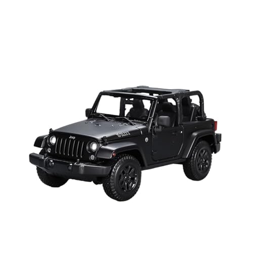 Druckguss 1:18 for Jeep Wrangler 2014 SUV Simulation Vollständig Offene Tür Legierung Auto Modell Miniatur Fahrzeug Modell Dekorative Sammlung(Black) von EXYFRUX