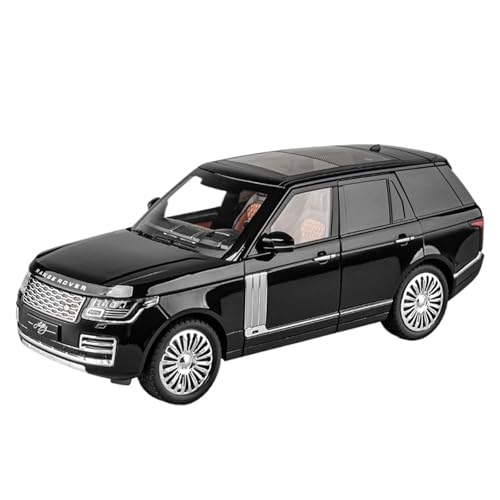 Druckguss 1:18 for Land Rover Range Rover 2022 Simulation Sound Und Licht Pullback-Legierung Automodell Miniaturfahrzeugmodell Ornamente(50Th Black) von EXYFRUX