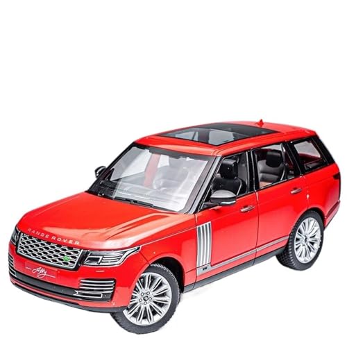 Druckguss 1:18 for Land Rover Range Rover 2022 Simulation Sound Und Licht Pullback-Legierung Automodell Miniaturfahrzeugmodell Ornamente(50Th Red) von EXYFRUX