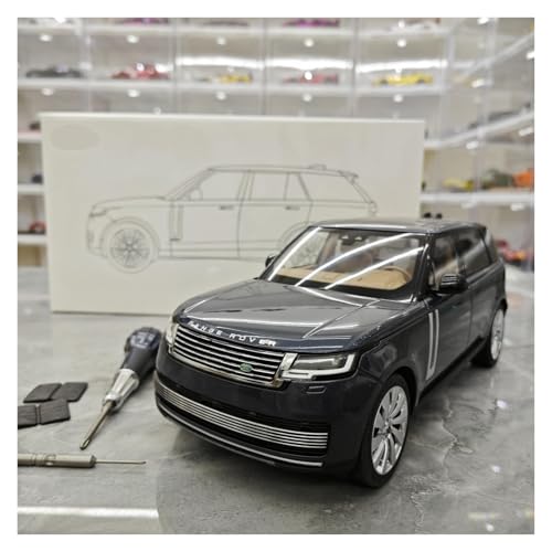 Druckguss 1:18 for Land Rover Range Rover SV Langachsenversion Legierungsmodellsammlung Miniaturfahrzeugmodell Mit Vollständig Geöffneter Tür(Blue) von EXYFRUX
