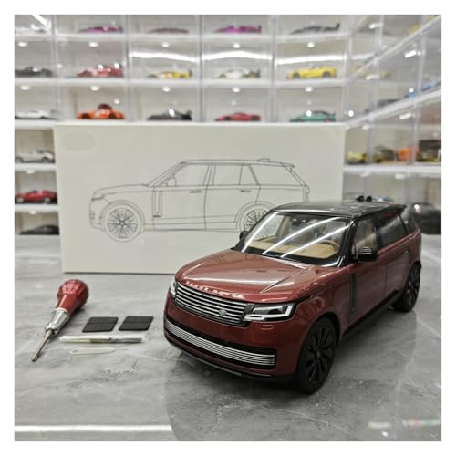 Druckguss 1:18 for Land Rover Range Rover SV Langachsenversion Legierungsmodellsammlung Miniaturfahrzeugmodell Mit Vollständig Geöffneter Tür(Red) von EXYFRUX