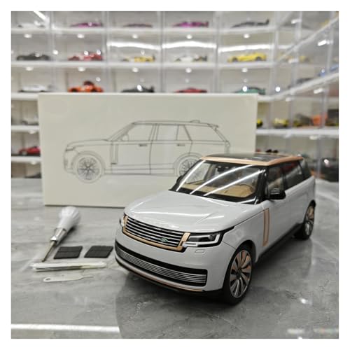Druckguss 1:18 for Land Rover Range Rover SV Langachsenversion Legierungsmodellsammlung Miniaturfahrzeugmodell Mit Vollständig Geöffneter Tür(White) von EXYFRUX