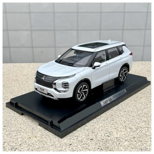 Druckguss 1:18 for Mitsubishi 2023 Outland Legierung Automodell Simulation Vollständig Offene Tür Miniatur Fahrzeugmodell Dekoration(White) von EXYFRUX