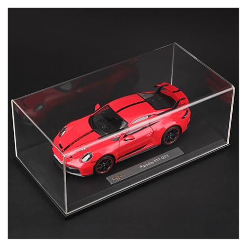 Druckguss 1:18 for Porsche 2022 911 GT3 Legierung Automodell Sammlerstücke Simulation Vollständig Offene Tür Miniatur Fahrzeugmodell Dekoration(Red) von EXYFRUX