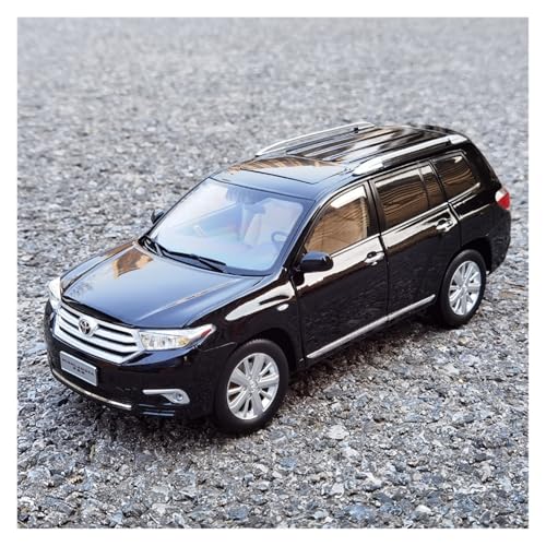 Druckguss 1:18 for Toyota 2012 Highlander Legierung Auto Modell Sammlung Simulation Voll Offene Tür Miniatur Fahrzeug Modell Dekoration(Black) von EXYFRUX