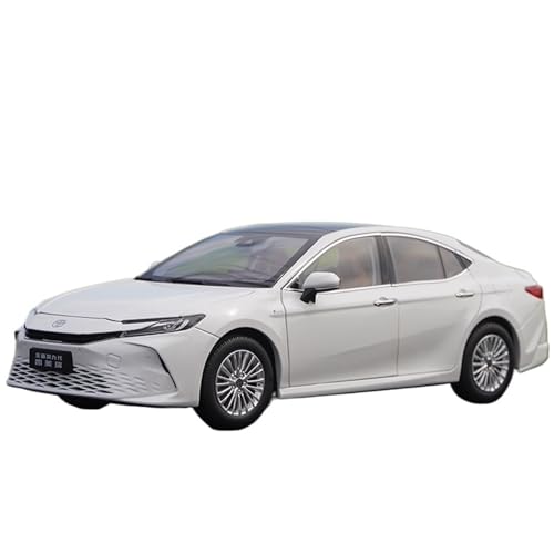 Druckguss 1:18 for Toyota 9. Generation Camry XSE/LE 2024 Legierungsautomodell Simulation Vollständig Geöffnete Tür Miniaturfahrzeugmodell(LE-White) von EXYFRUX