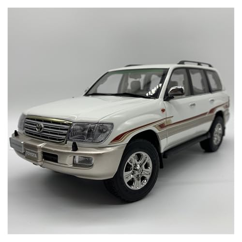 Druckguss 1:18 for Toyota Land Cruiser 4700 LC100 Vollständig Offene Tür Legierung Auto Modell Miniatur Fahrzeug Modell Dekoration Sammlung(White) von EXYFRUX