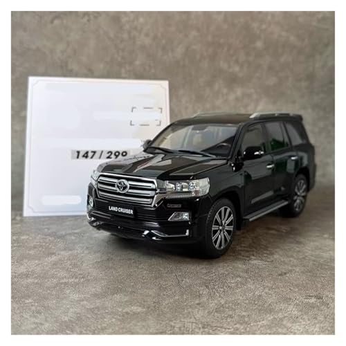 Druckguss 1:18 for Toyota Land Cruiser LC200 Mit Reserverad Legierung Vollständig Offene Tür Modell Simulation Miniatur Fahrzeug Modell(Black) von EXYFRUX
