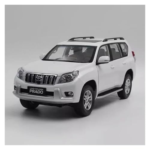 Druckguss 1:18 for Toyota Prado Overlord LC150 Legierung Automodell Simulation Vollständig Offene Tür Miniatur Fahrzeugmodell Dekoration(White) von EXYFRUX