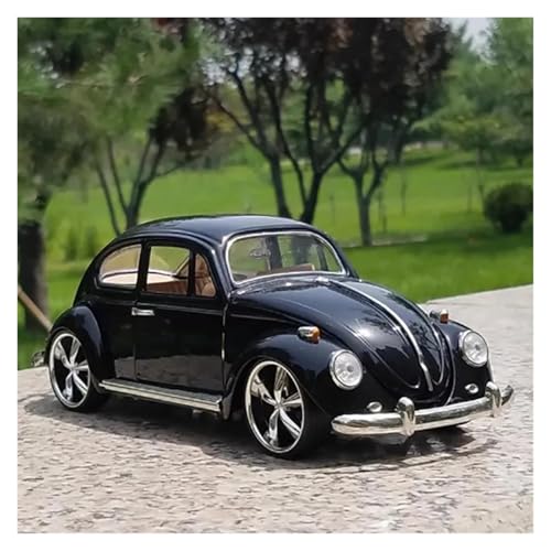 Druckguss 1:18 for Volkswagen Retro Classic Beetle Legierung Automodell Sammlerstücke Simulation Statische Miniatur-Fahrzeugmodell(Black) von EXYFRUX