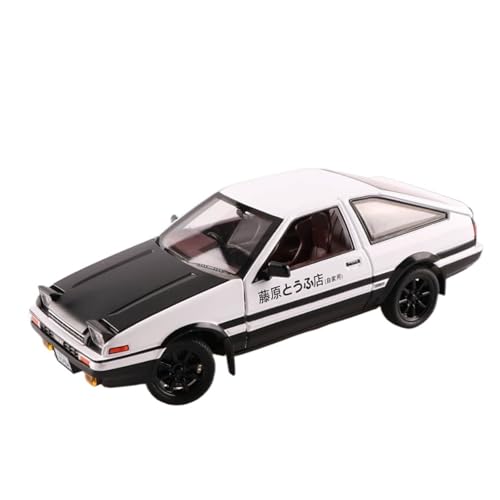 Druckguss 1:20 for Toyota AE86 Initia D Mit Szenensimulation Legierungsautomodell Miniatur Sound Und Licht Pullback-Modellfahrzeug(Black) von EXYFRUX