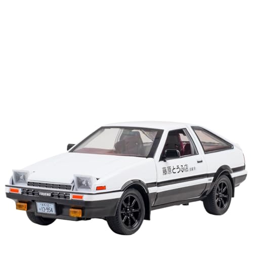 Druckguss 1:20 for Toyota AE86 Initial D Auto Legierung Auto Modell Simulation Sound Und Licht Pull-Back Auto Modell Sammlung Display(White) von EXYFRUX