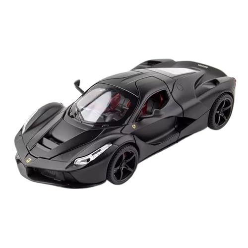 Druckguss 1:22 for Ferrari LaFerrari SP3 P80C FUV Sportwagenserie Sound Und Licht Pullback-Legierung Automodell Miniaturfahrzeugmodell(1:22 Black LaFerar) von EXYFRUX