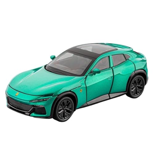 Druckguss 1:22 for Ferrari LaFerrari SP3 P80C FUV Sportwagenserie Sound Und Licht Pullback-Legierung Automodell Miniaturfahrzeugmodell(1:32 Green FUV) von EXYFRUX