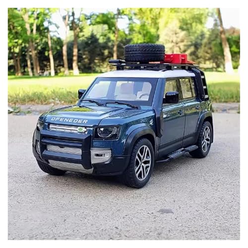 Druckguss 1:22 for Land Rover Defender Geländewagen Outdoor-Version Legierung Automodell Sammlerstücke Fertige Ornamente Geschenk for Erwachsene(B-Blue) von EXYFRUX
