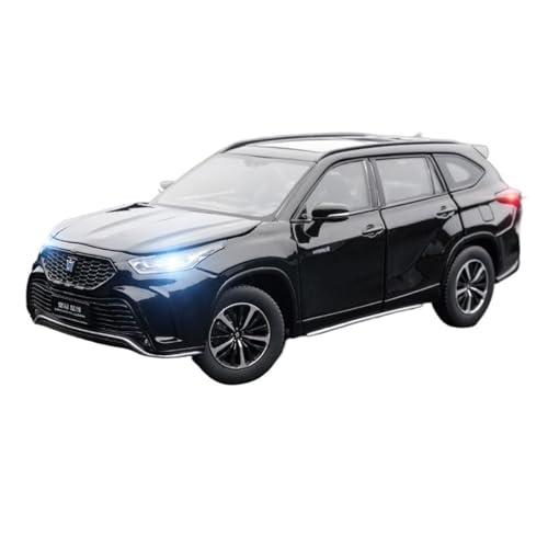 Druckguss 1:24 1:32 for Toyota RAV4 Highlander Prado Cruiser Serie Legierung Auto Modell Simulation Sound Und Licht Miniatur Fahrzeug Modell(1/32 Crown Land Rover Black) von EXYFRUX