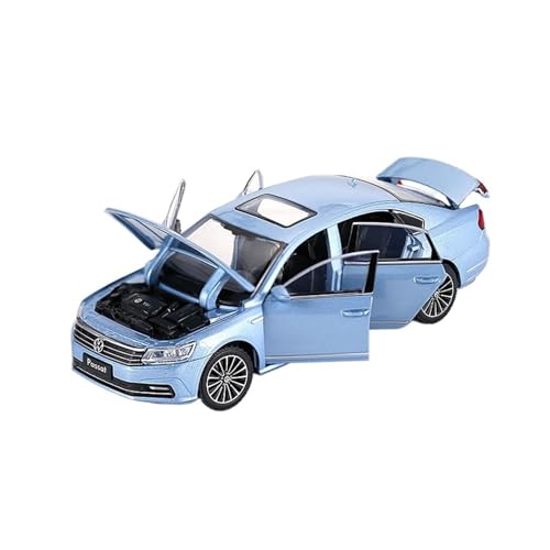 Druckguss 1:24 1:32 for Volkswagen Santana Passat CC Serie Legierung Auto Modell Simulation Sound Und Licht Miniatur Fahrzeug Modell Ornamente(Blue 1:32 Passat) von EXYFRUX
