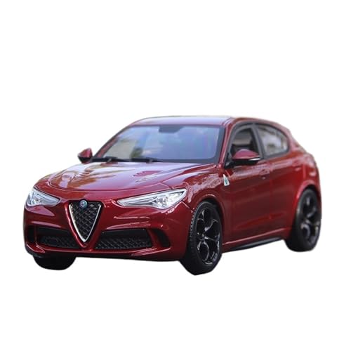 Druckguss 1:24 Scale Bburago 2016 Romeo Giulio Car Diecast Alloy Car Model Simulation Metal Adult Gift Collection Display Show(Red) von EXYFRUX