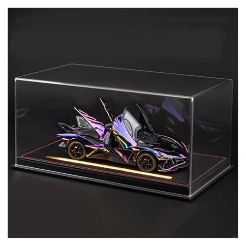 Druckguss 1:24 for Apollo EVO Supersportwagen Legierung Simulation Automodell Sound Und Licht Pullback Miniaturmodell Sammlung Ornamente(Colorful Purple with Display Box) von EXYFRUX