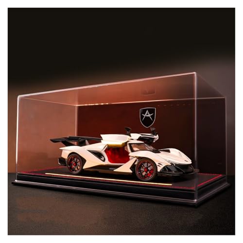 Druckguss 1:24 for Apollo IE Legierung Supercar Modell Simulation Sound Und Licht Pull-Back-Auto Vollständig Geöffnete Tür Fahrzeug Modell Sammlung(White with Display Box) von EXYFRUX